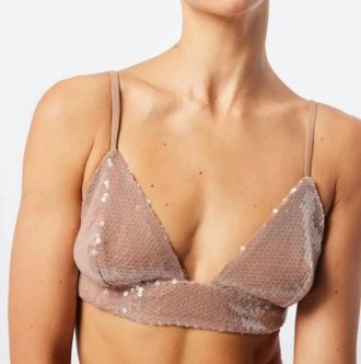 Mossman Womens Celestial Bralette In Champagne