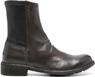 Officine Creative Legrand 203 leather boots - women - Rubber/Calf Leather/Calf Leather/Calf Leather - 39 - Grey