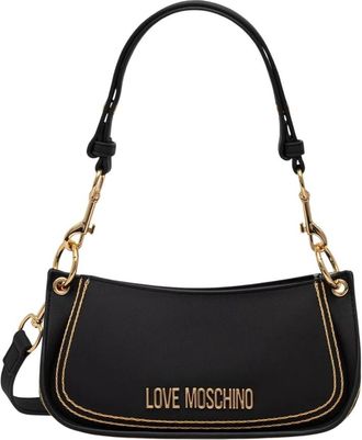 Love Moschino Prism Crossbody Bag - Dames - Schoudertassen - Zwart - ONE Size - Leer - Tassen