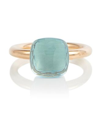 POMELLATO Nudo 18kt gold ring with topaz