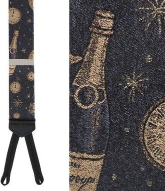 Trafalgar Store Resolutions Countdown Novelty Silk Formal End Suspenders in Black at Nordstrom