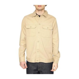 Only & Sons Primavera / Estate - Camicia - Heren - Zomerjassen - Beige - M - Jassen