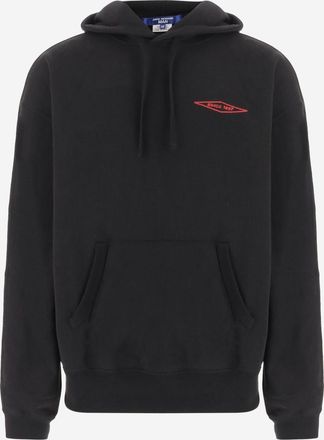 Junya Watanabe Black Embroidery Print Hoodie
