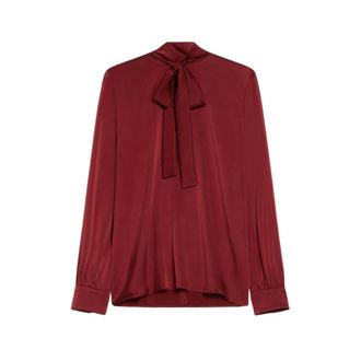 Max Mara Dames, Blouses & Shirts, Rood, Maat: XS Zijde