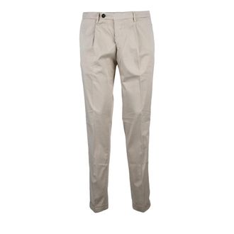 Michael Coal Heren, Broeken, Beige, Maat: W33 Katoen
