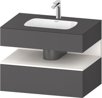 Duravit Qatego Lavabo Encastrado Con Base De Lavabo Consola, - Duravit