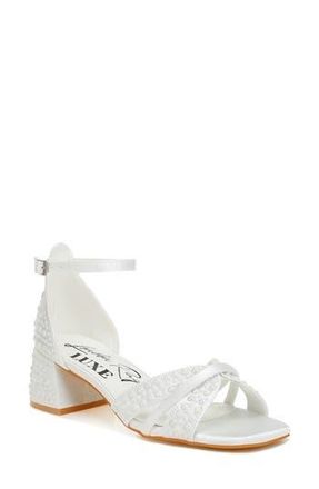 London Rag Cinnabon Embellished Sandal in White at Nordstrom Rack, Size 6