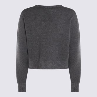 Twin-Set Womens Sweaters Medium Mel. Grey-Argento Lurex _wo Ws Pl Grey/argento