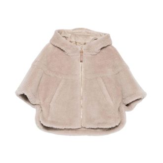 Max Mara Capa Petalo Teddy - Jackets - Mujer - Beige - M