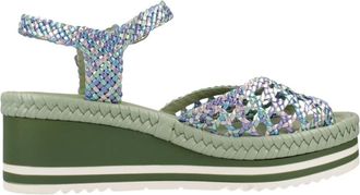 Pons Quintana Stijlvolle Wedges voor Vrouwen - Dames - Sleehakken - Groen - 39 EU - Schoenen