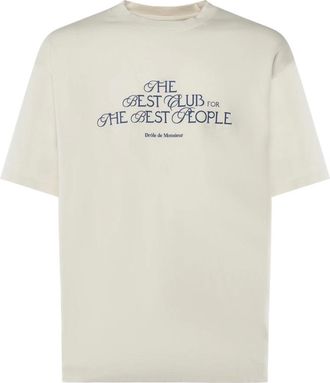 Drôle de Monsieur Tops, Heren, Beige, XL, Katoen, T-Shirts