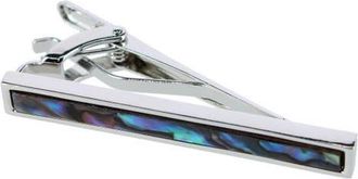 Trafalgar Store Mother of Pearl Stately Silver Tie Bar at Nordstrom