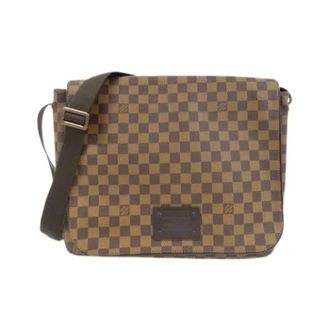 Louis Vuitton Pre-owned Cross Body Bags, male, Brown, Size: ONE SIZE Pre-owned Brooklyn Damier Shoulder Bag