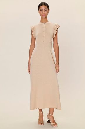 Rebecca Taylor Rhea Sweater Midi Dress in Oatmeal at Nordstrom, Size X-Small