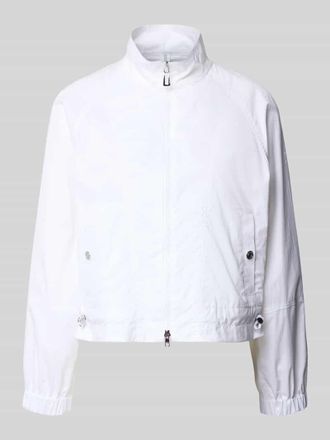 Marc Cain Regular Fit Jacke mit Stehkragen in Weiss, Gr&ouml;&szlig;e 34