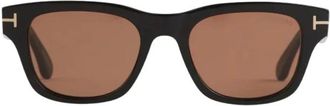Tom Ford Accessoires, Heren, Zwart, ONE Size, Caleb-02 Zonnebril