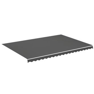 vidaXL Tela De Repuesto Para Toldo Gris Antracita 5x3,5 M Vidaxl
