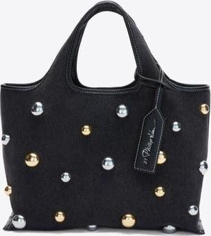 3.1 Phillip Lim Dome Embellishment Mini Market Tote Bag in Black at Nordstrom