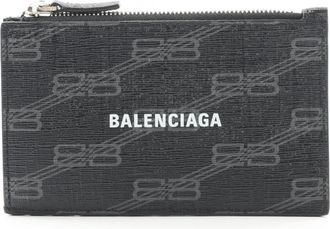 Balenciaga Black Pvc Coin Purse/Coin Case (Pre-Owned)