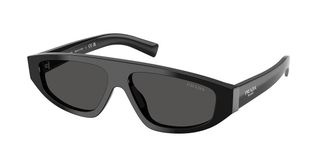 Prada PR C02SF Asian Fit 16K08Z Mens Sunglasses Black Size 58