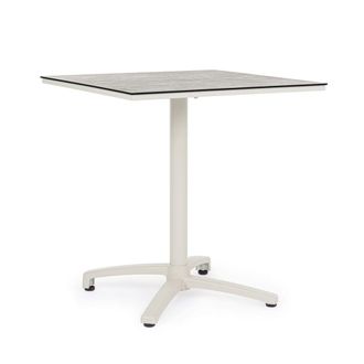 Konte Design Mesa de bar con tablero de HPL color gris paloma