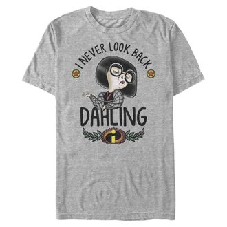 Disney Pixar Pixar Incredibles Dahling Simplified 2 Organic Short Sleeve T-Shirt, Grey (Grey Blend), L