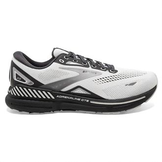 Brooks Mens Adrenaline Gts 23 Running Shoe In Oyster/ebony/alloy