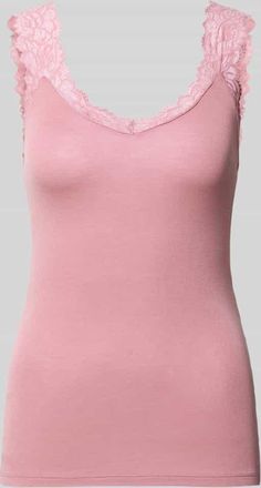 Vero Moda Slim Fit Tank Top aus Viskose-Mix Modell ROSA in Altrosa, Gr&ouml;&szlig;e XL