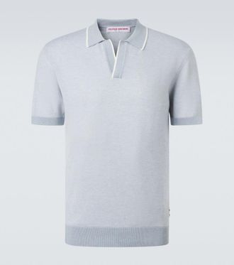 Orlebar Brown Horton cotton and wool piqu&eacute; polo shirt