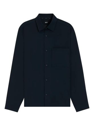 BOSS button-up long-sleeve shirt - Black