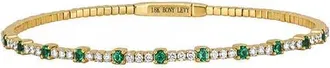 Bony Levy El Mar Bangle in 18K Yellow Gold Emerald at Nordstrom, Size Medium
