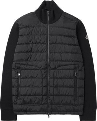 Moncler Padded Wool Cardigan Jacket 24FW Black J2-091-9B50700-A9341-999