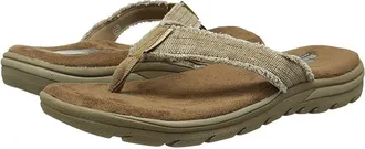Skechers Relaxed Fit 360 Supreme - Bosnia Mens Sandals Tan : 10 D - Medium, Canvas