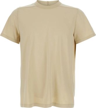 Rick Owens T-shirt met ronde hals - Heren - T-shirts - Beige - XL - Katoen - Tops