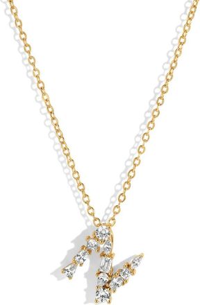 Lili Claspe Letter Pendant Necklace in Gold N at Nordstrom