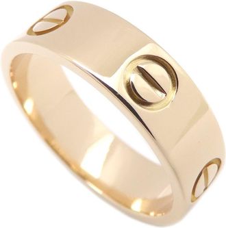 Cartier Love Pink Gold (18K) Band Ring (Pre-Owned)
