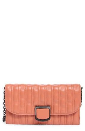 Longchamp Brio Quilted Leather Wallet on a Chain in Blush at Nordstrom Rack