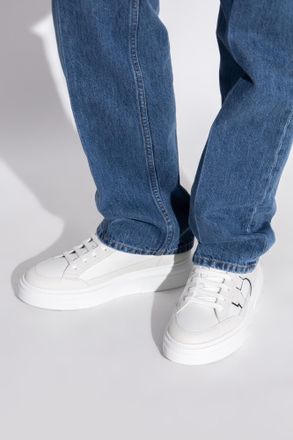 Ferragamo Cassina Sports Shoes, Mens, White