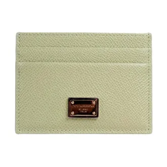 Dolce & Gabbana Wallets & Cardholders, female, Green, Size: ONE SIZE Dauphine Calfskin Card Holder