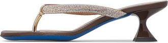 Loriblu Flip-flop sandalen - Dames - Muiltjes - Veelkleurig - 36 EU - Leer - Schoenen