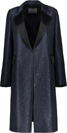 Lorena Antoniazzi Cappotto con paillettes - Blu