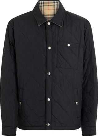 Burberry Omkeerbaar Gewatteerd Jack - Heren - Zomerjassen - Zwart - 2XL - Jassen