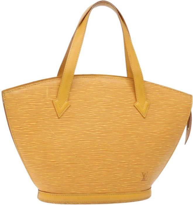 Saint Jacques Handbag Epi Leather Yellow Leather Bag (Pre-Owned)