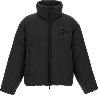 Dsquared2 Black Polyester Full-Length Mens Jacket
