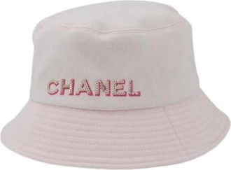 Chanel Pre-owned Accessories, female, Pink, Size: ONE SIZE Pre-owned Cotton Hat