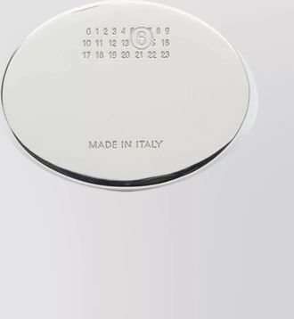 Maison Margiela contemporary open metal ring engraved detail