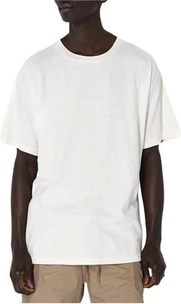 John Elliott + Co Tops, Heren, Wit, XL, Katoen, Universiteit T-shirt voor casual stijl