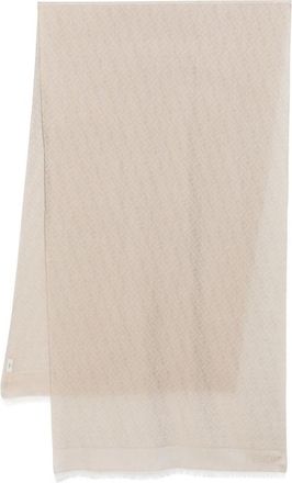 Fendi Grey Featherlight Scarf