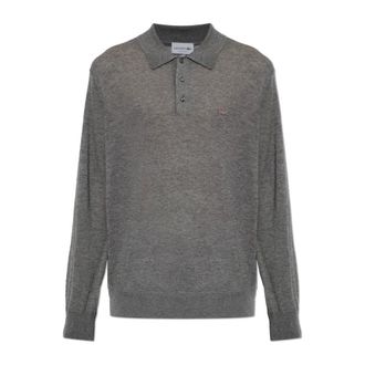 Lacoste Maglione a polo in misto cashmere - - Knitwear - Uomo - Grigio - 2XL