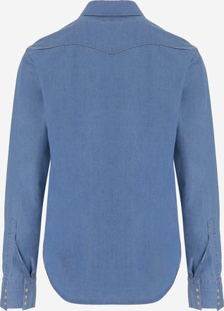 Alessandro Gherardi Mens Shirt West8 Light Denim Cotton